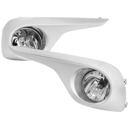 Spec-D Tuning Toyota High Lander Fog Lights With Clear Lens 12-13 LF-HLDR11COEM-HZ